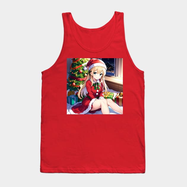 Christmas Anime Tank Top by Oldetimemercan